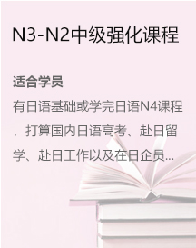 N3-N2中级强化课程